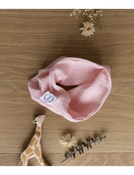 foulard-bébé-oeko-tex-rose