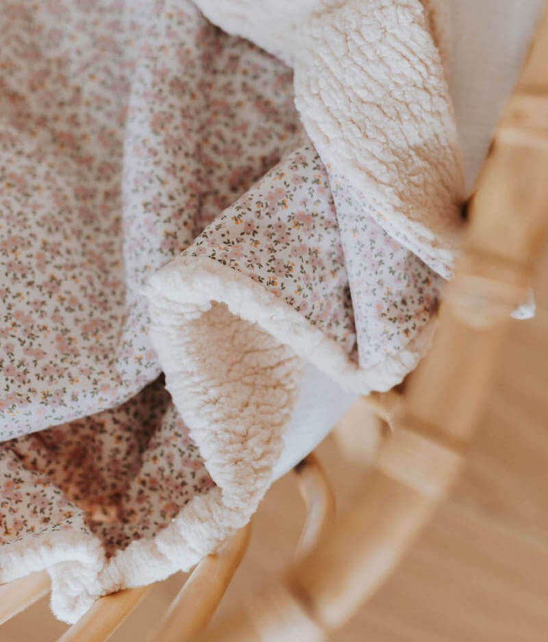 Couverture moumoute lilas - Manufacture des bébés français