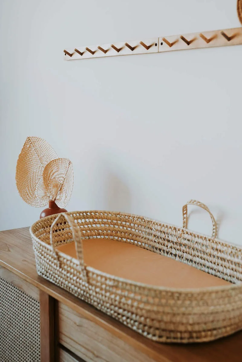 Panier à langer camel