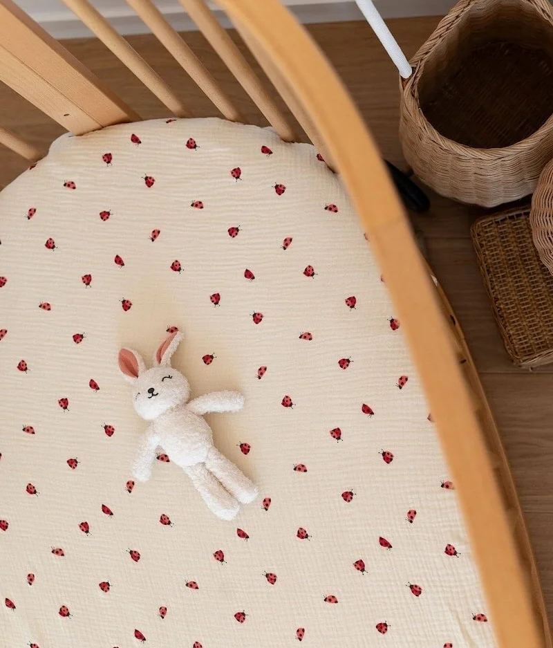 Drap housse Coccinelles