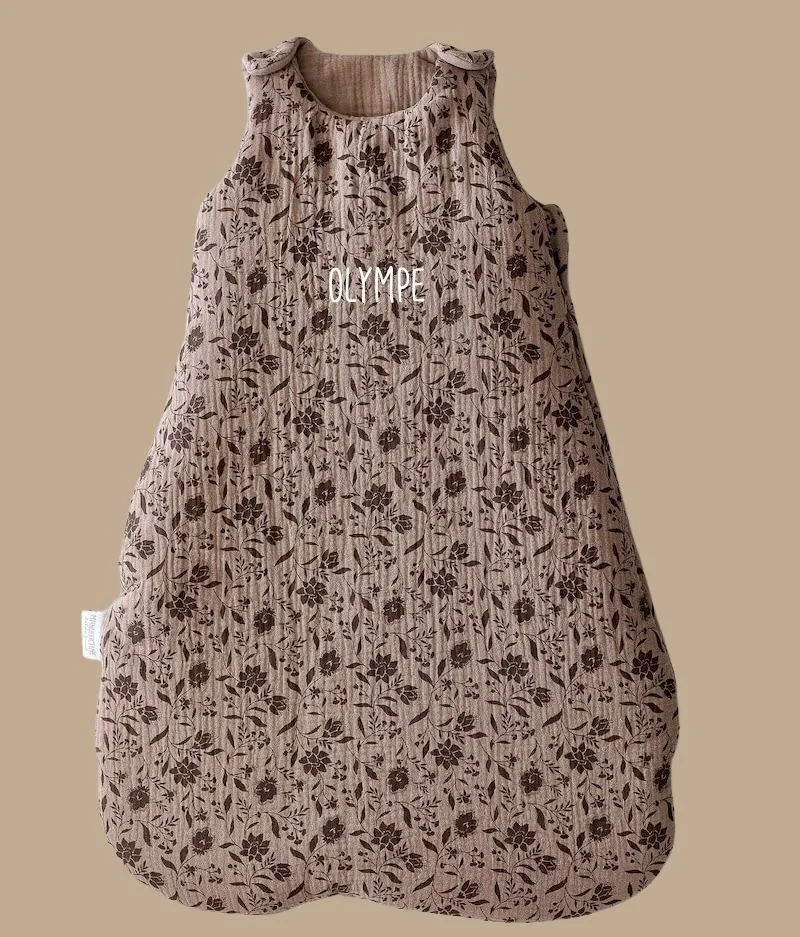 Gigoteuse fleurs mocha