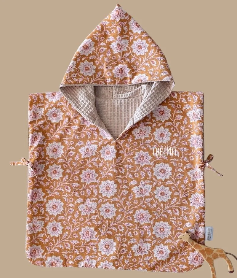 Bavoir camel fleurs indiennes